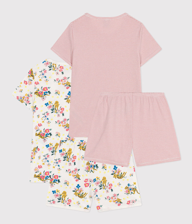 Lot de 2 pyjamas short en coton enfant multicouleur