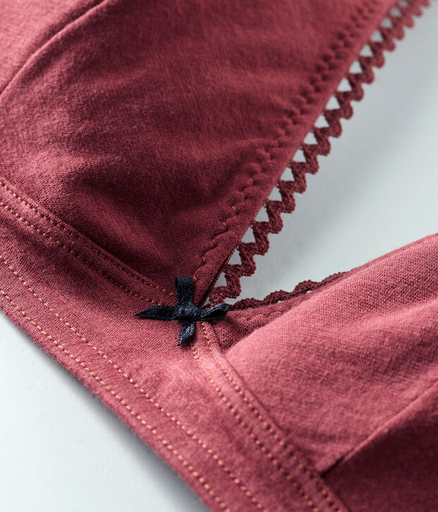 Soutien-gorge triangle femme rouge