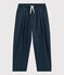 Comfortabele katoenen jongensbroek blauw SMOKING