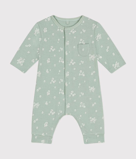 Lang babypakje van tubic groen HERBIER/wit MULTICO