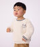 Babysweatshirt van effen sherpa MILK