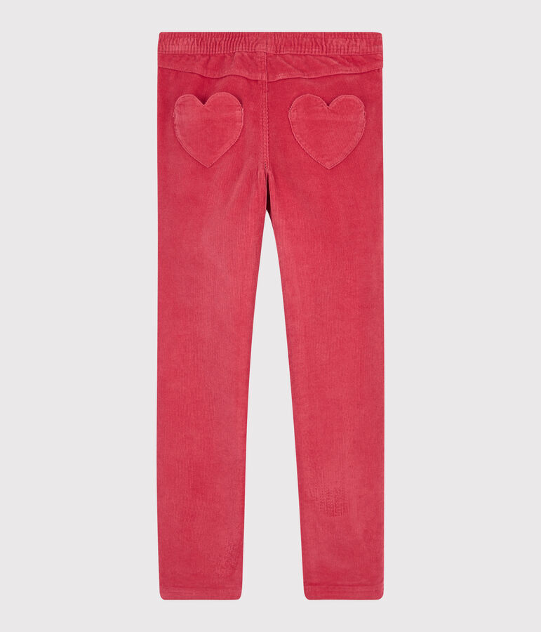 Fluwelen broek kinderen meisjes roze POPPY