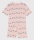 Korte pyjama met tulpen in katoen voor dames