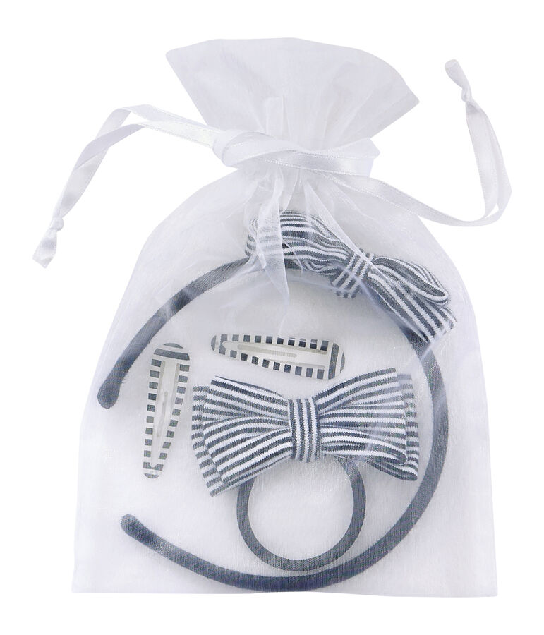 Haaraccessoireset voor meisjes blauw SMOKING/beige COQUILLE