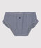 Bas de maillot de bain en matière recyclée bébé bleu MEDIEVAL/blanc MARSHMALLOW