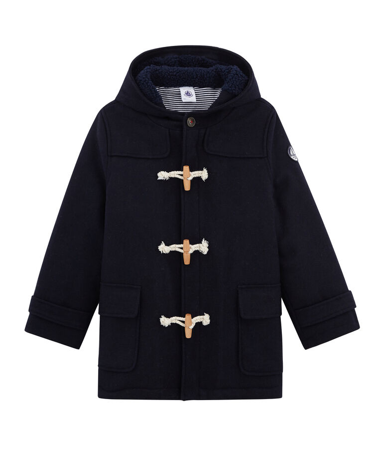 Duffle coat enfant gar&ccedil;on bleu