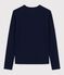 Iconisch T-shirt met cocottesteek in katoen voor dames blauw SMOKING