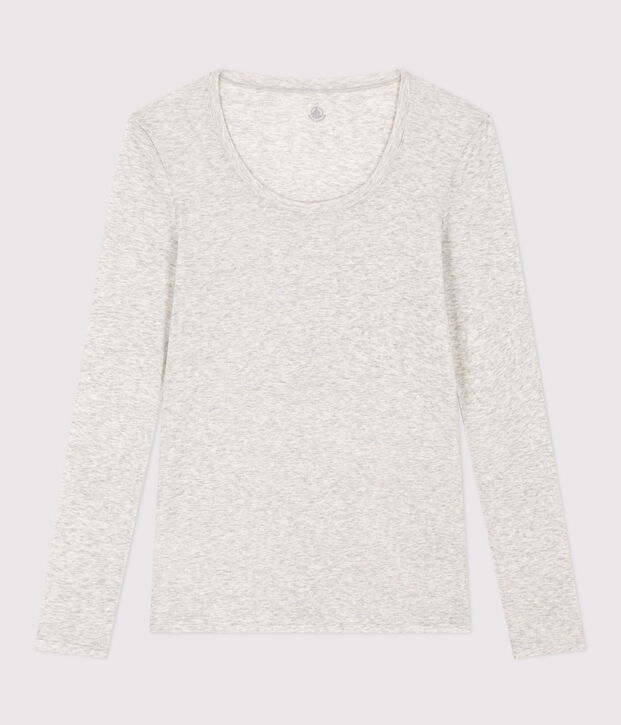 Aansluitend T-shirt van luchtig katoen voor dames BELUGA CHINE