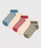 Lot de 5 paires de chaussettes rayures en jersey de coton enfants variante 1