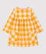 Flanellen jurk baby.