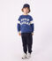 Katoenen sweatshirt voor kinderen blauw CREPUSCULE/ MILK
