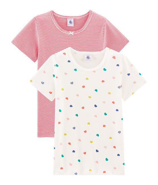 Duo de tee-shirts manches courtes petite fille variante 1
