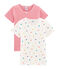 Duo de tee-shirts manches courtes petite fille variante 1
