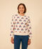 Sweatshirt van fleece voor dames wit AVALANCHE/ MULTICO