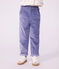 Fluwelen broek voor kinderen purper