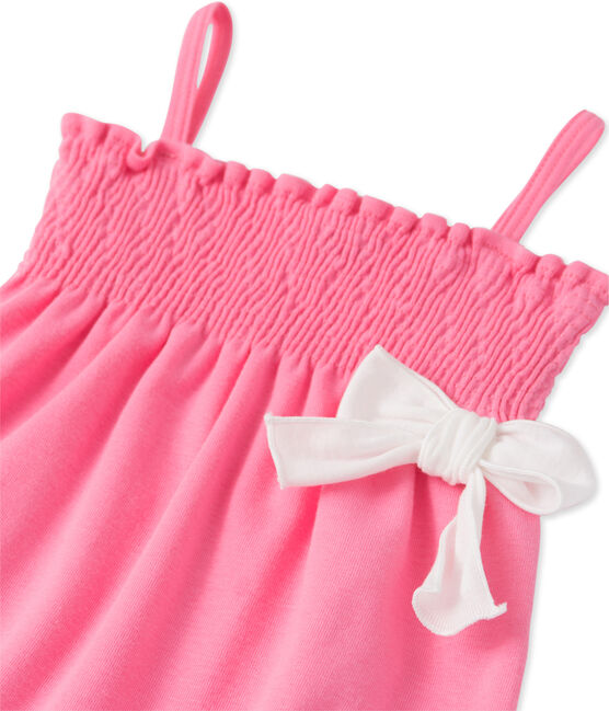 Combinaison courte bébé fille roze Petal
