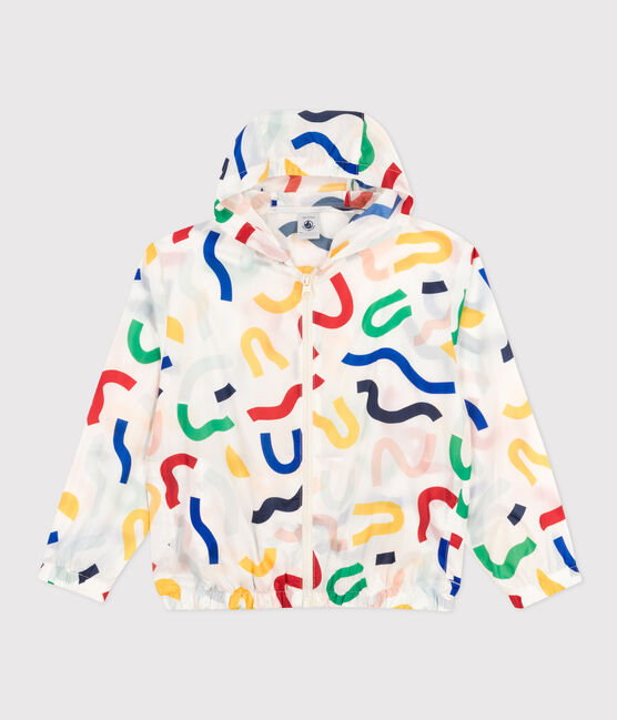Ultralichte windstopper voor kinderen wit MARSHMALLOW/wit MULTICO