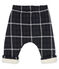Broek met ruitjes en sherpavoering babyjongen zwart CITY/wit MULTICO