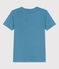 Tee-shirt L'ICONIQUE col rond en coton Femme bleu LAVIS