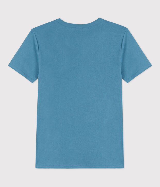 Tee-shirt L'ICONIQUE col rond en coton Femme bleu