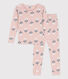 Aansluitende pyjama van katoen voor meisjes