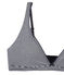Soutien-gorge femme en jersey lycra seconde peau bleu ABYSSE/blanc LAIT