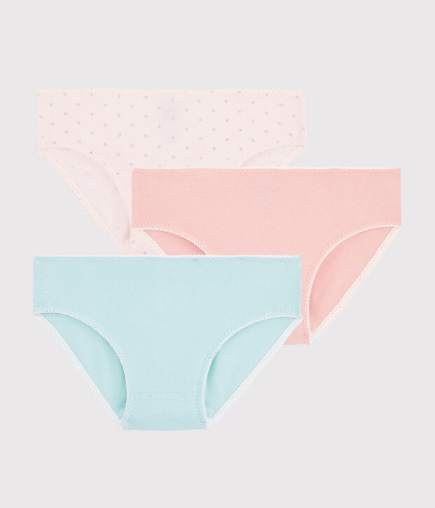 Set van 3 meisjesonderbroeken met pailletten multicouleur