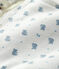 Mouwloos vest voor baby's van gewatteerd biologisch katoen wit MARSHMALLOW+GRIS/ MULTICO
