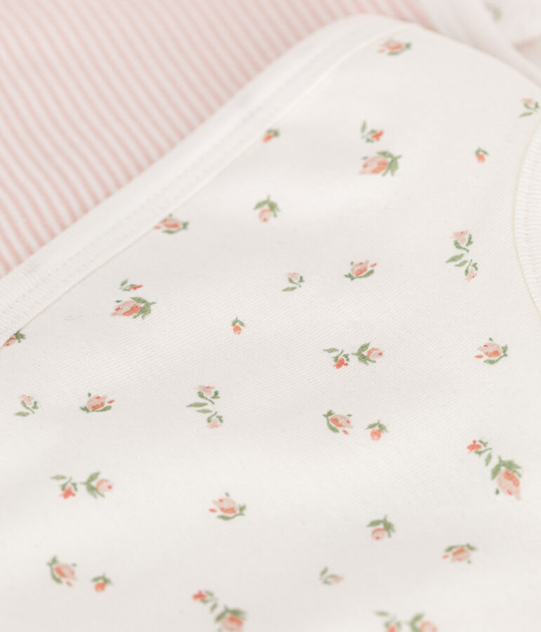 Setje met 2 katoenen slabbetjes voor baby's variante 1