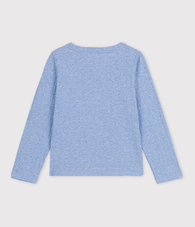 Tee-shirt en coton enfant fille bleu