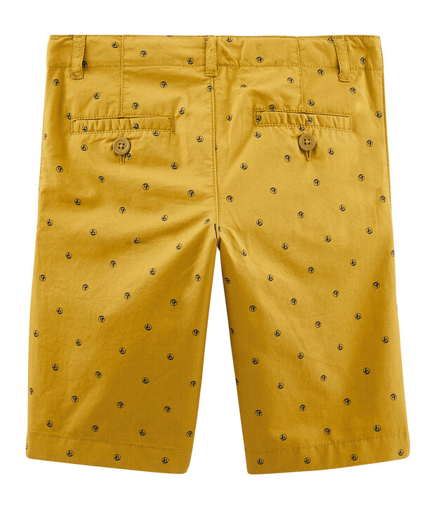 Korte broek jongens geel/beige