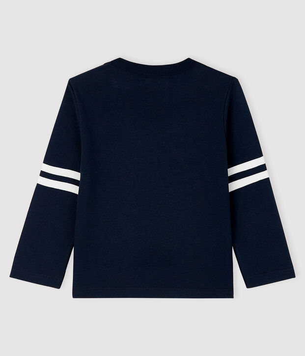 Tee-shirt b&eacute;b&eacute; gar&ccedil;on bleu marine