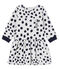 Robe manches longues bébé fille Jean Jullien blanc MARSHMALLOW/ DOTTIES CN