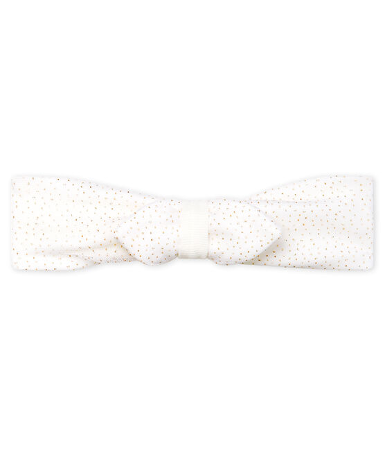 Tulen haarband voor baby meisje wit MARSHMALLOW/roze COPPER