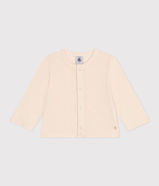 Cardigan en coton b&eacute;b&eacute; &eacute;cru