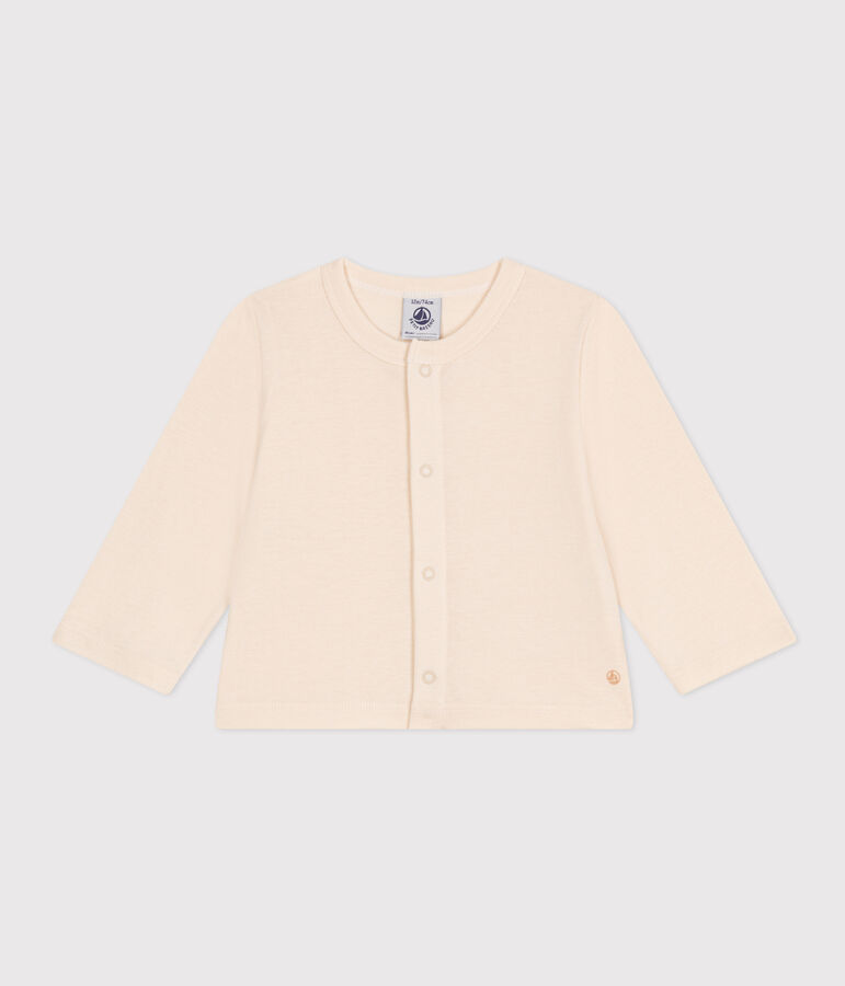 Katoenen babycardigan ecru