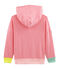 Kindersweater met capuchon van gebreide stof roze CUPCAKE/wit MARSHMALLOW