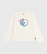 Tee-shirt enfant manches longues en coton imprimé