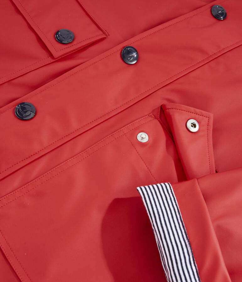 Iconische Dames/Heren oliejas rood