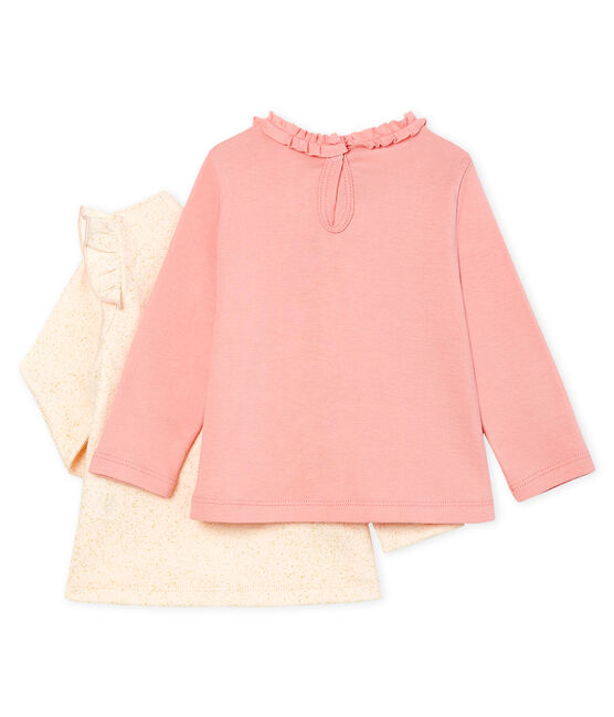 Lot de 2 tee shirts manches longues bébé fille variante 1