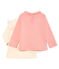 Lot de 2 tee shirts manches longues bébé fille variante 1