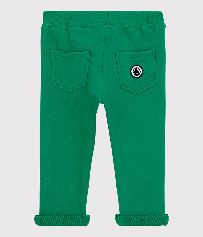 Pantalon en molleton b&eacute;b&eacute;. vert