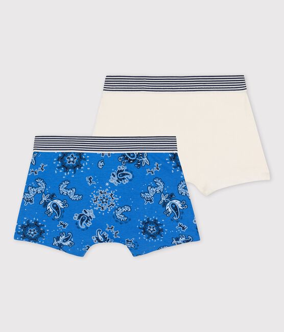 Set met 2 jongensboxershorts met bandaprint in biokatoen variante 1