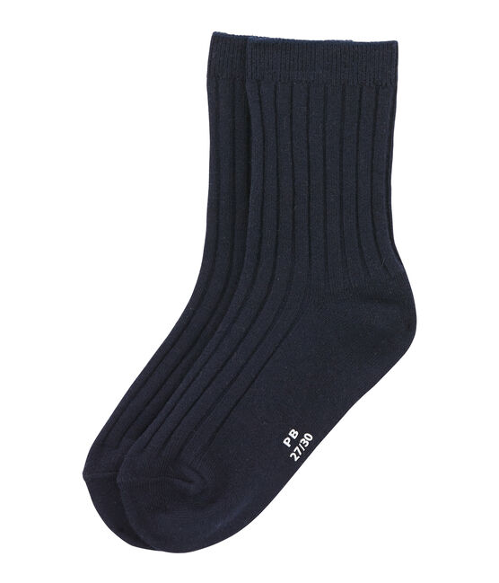 Chaussettes enfant mixte bleu SMOKING