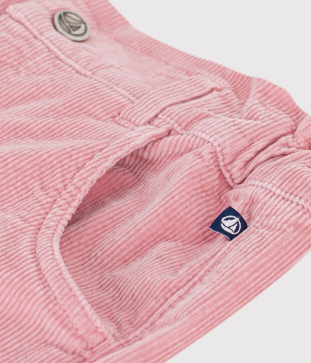 Fluwelen broek voor kinderen roze