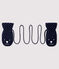 Babywanten gevoerd met microfleece blauw SMOKING