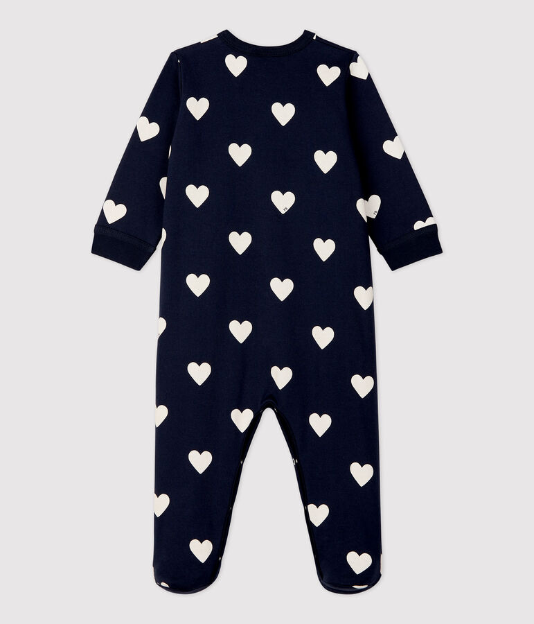 Slaappakje voor baby's in molton blauw/wit