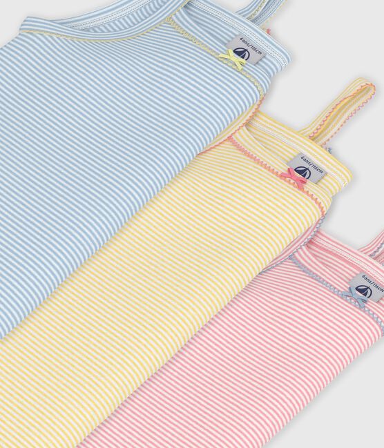 Setje met katoenen hemdjes met streepjes voor kinderen variante 1