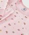 Pyjama enfant en velours imprimé fleurs rose JOLI/blanc MULTICO
