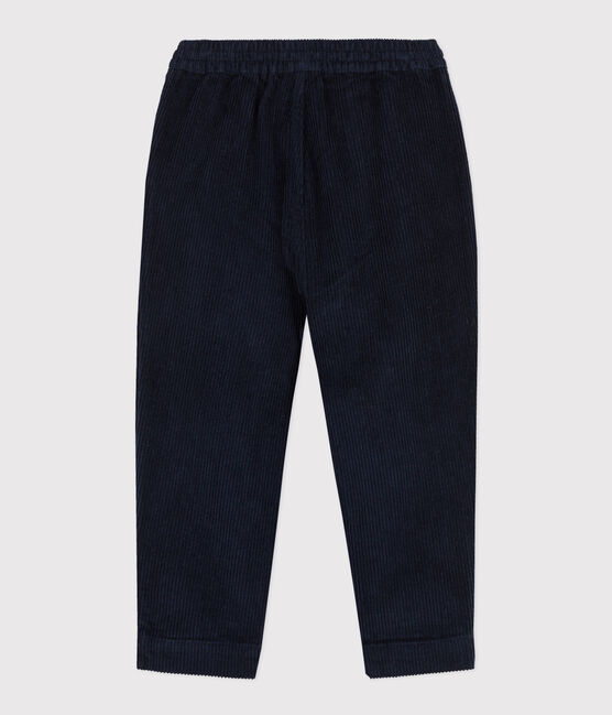 Ribfluwelen jongensbroek blauw SMOKING